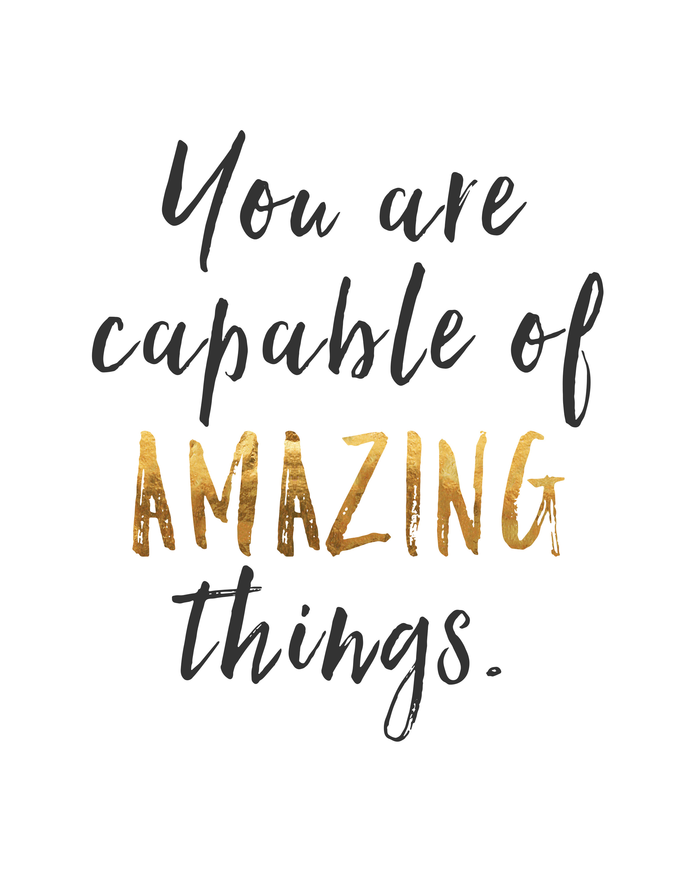 Capable of Amazing Things